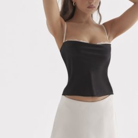 Eli Black & Off White Underwired Top - Image 7