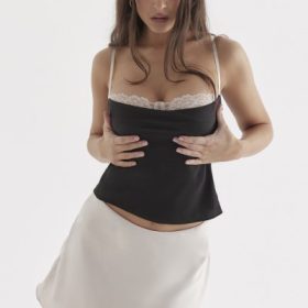 Eli Black & Off White Underwired Top - Image 9