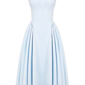 Dorothy Italian Azure Cotton Midi Sundress - Image 2